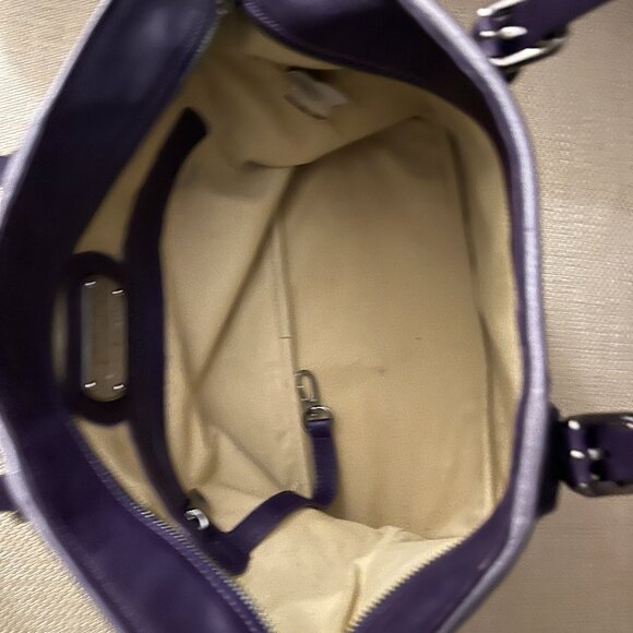 Longchamp Stamped Logo Leather Tote Bag - Picture 6 of 9